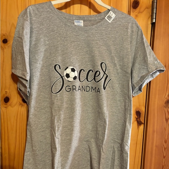 Grey Soccer T shirt - Picture 1 of 3